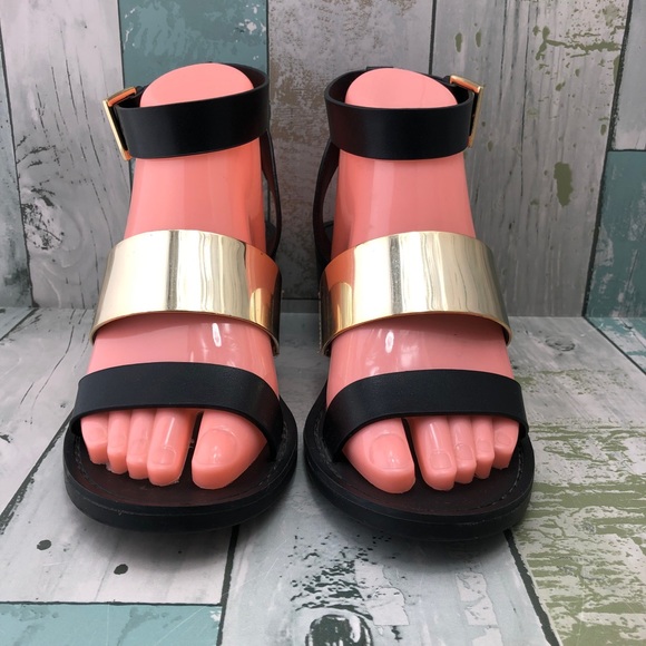 Zara Shoes - Zara Trafaluc Stacked Heel Sandals Size 7.5 (38)